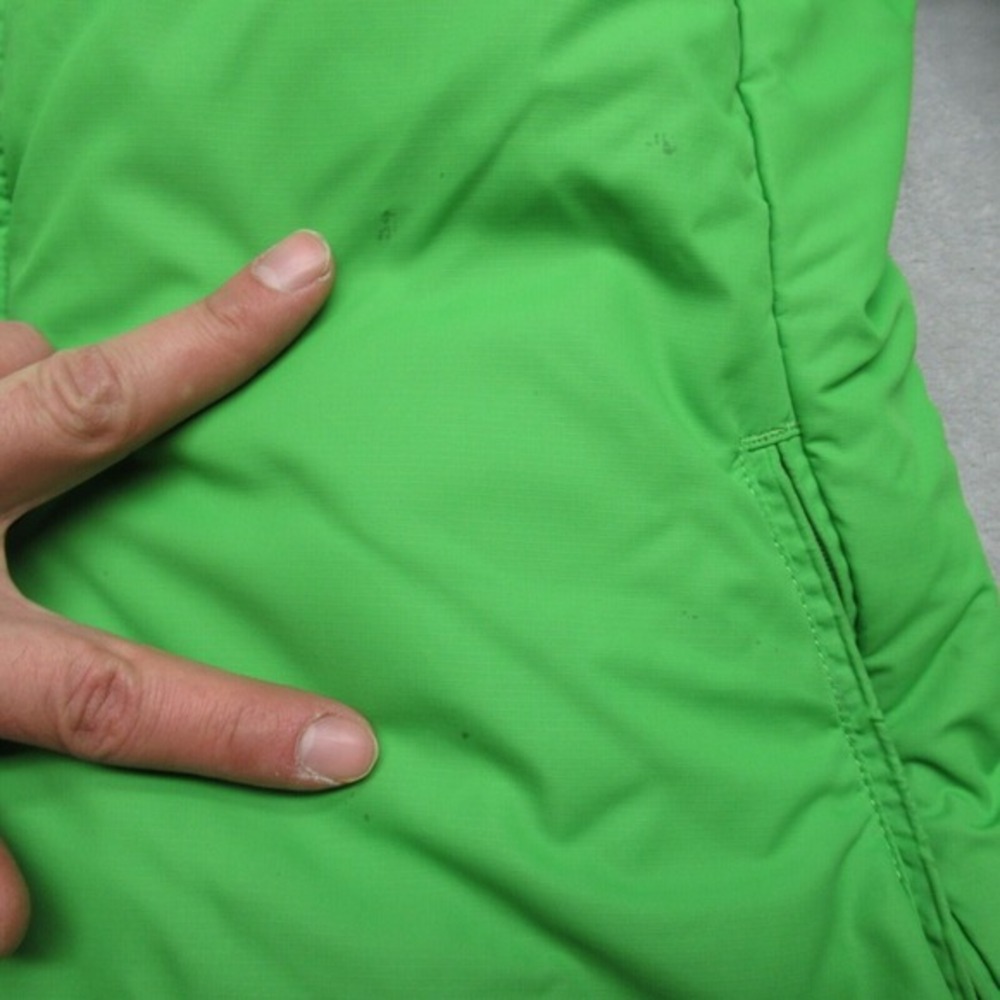 Nike Down Jacket Youth Large 12-14 Green Swoosh Zip Pockets Ripstop Full Zip - Picture 12 of 16